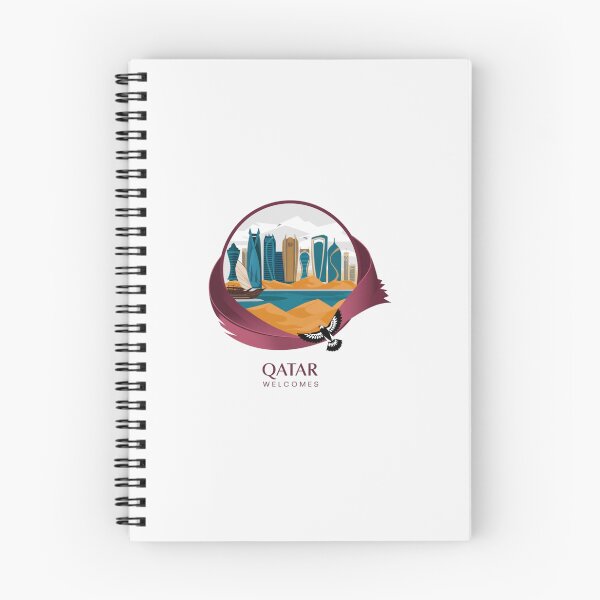 Item preview, Qatar Welcomes Flag Map Doha, Persian  designed and sold by AnimalsDH305.