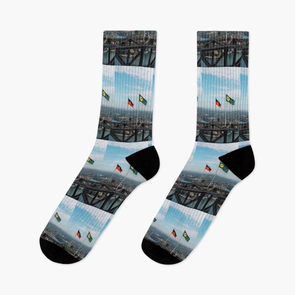 Item preview, Kangaroo Sun. Sydney Harbour Bridge photo - flag for Australia.  designed and sold by Kangaroo Sun.