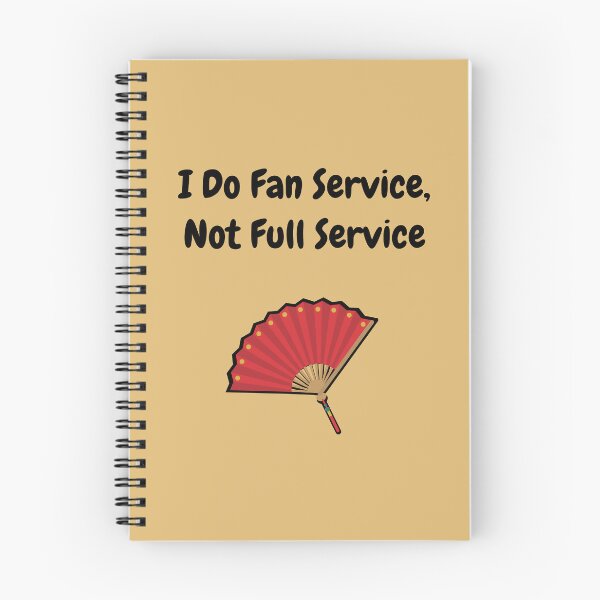 Item preview, I Do Fan Service, Not Full Service - Red - Dark designed and sold by Writerly Musings.