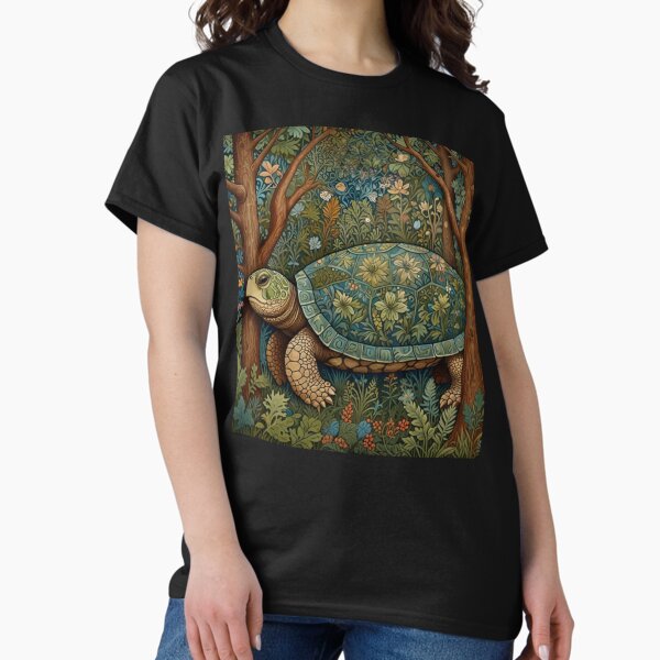 Item preview, Elegant vintage turtle boho woodland botanical designed and sold by hollycooper.
