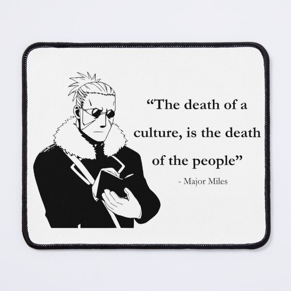 Item preview, Major Miles Culture Quote designed and sold by gmd1998.