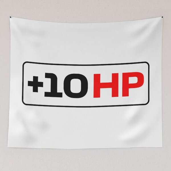 Item preview, +10 HP | Funny Car Guy/Girl Horsepower Quote (Black Outline) designed and sold by FilipeFerreira.