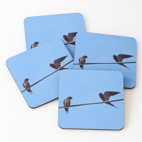 Item preview, Angry Barn Swallows Perched On a Wire designed and sold by BackyardBirder.