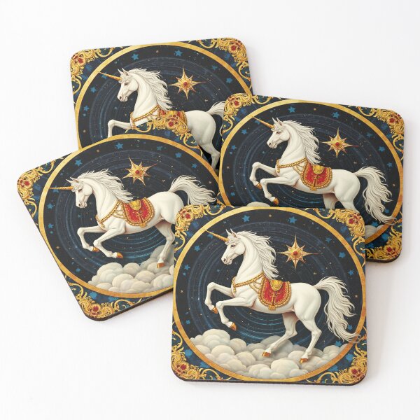 Item preview, Royal Unicorn Astrology Mandala designed and sold by Fantasy Horseys.