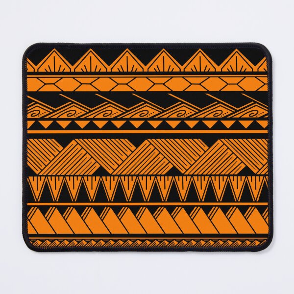 Item preview, Black and Bright Orange Tribal Pattern designed and sold by Steeb757.