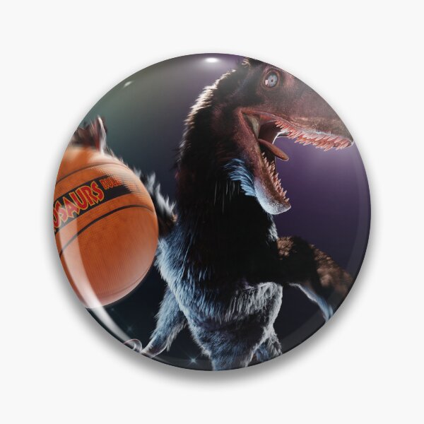 Item preview, Deinonychus Ballin' (With Background)  designed and sold by CoolioArtRedbubble.