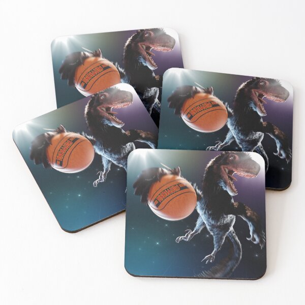 Item preview, Deinonychus Ballin' (With Background)  designed and sold by CoolioArtRedbubble.