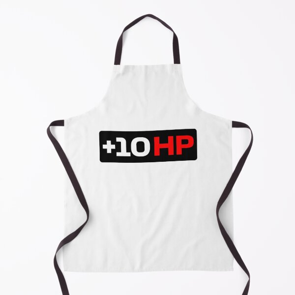 Item preview, +10 HP | Funny Car Guy/Girl Horsepower Quote (Black Rectangle / White and Red Text)) designed and sold by FilipeFerreira.