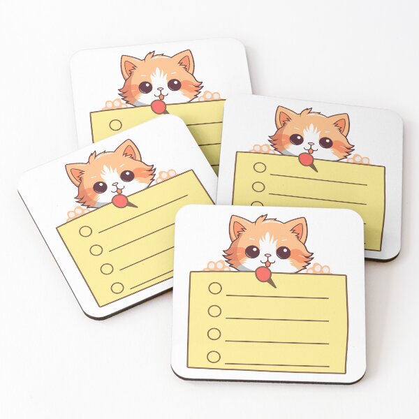 Item preview, Cute cat holding a post it designed and sold by Ambreen09.