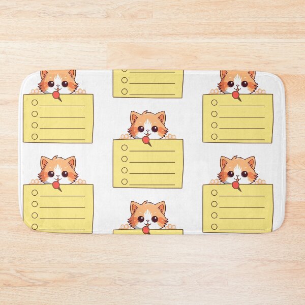 Item preview, Cute cat holding a post it designed and sold by Ambreen09.