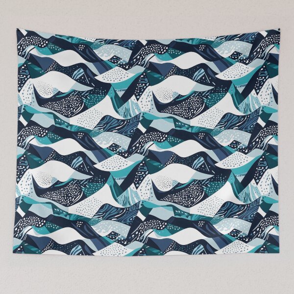 Item preview, Geometric Ocean Patterns designed and sold by palaco210.