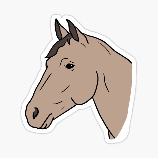 Item preview, beige horse 1 designed and sold by mindofmyown.