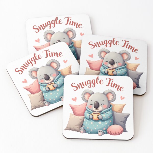 Item preview, Koala Snuggle Time with Hot Drink designed and sold by Bulwshop.