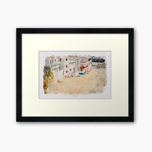 Carvoeiro Beach, Algarve, Portugal Framed Art Print