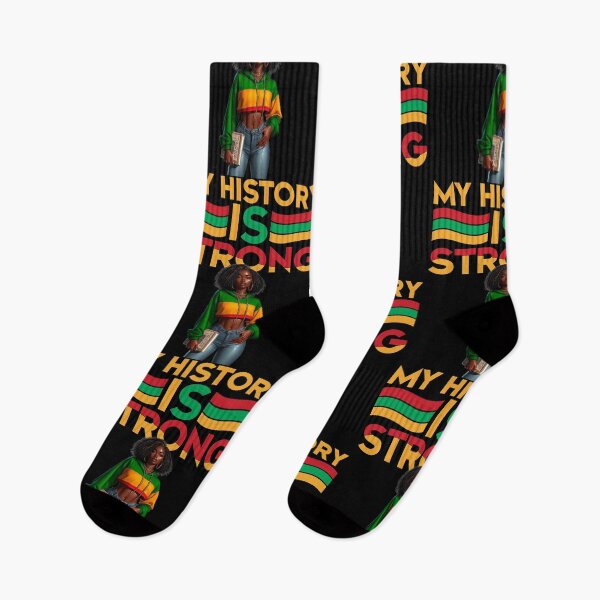 Item preview, My History is Strong  Afro Black Queen  - Black History Month  designed and sold by Smix Pixels.