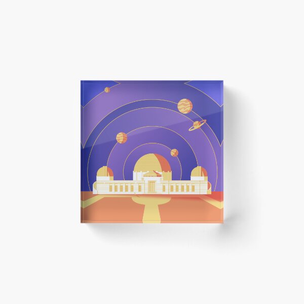 Item preview, Griffith Observatory - Purple designed and sold by Architecture Posters.