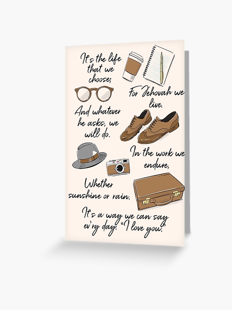 The Life of A Pioneer Song Lyrics (Snapshots) Greeting Card for