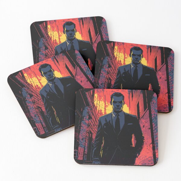 Item preview, Shadowed Secrets: Noir Detective in a Fiery Urban Alley 3:2 designed and sold by ZGigerBarker.