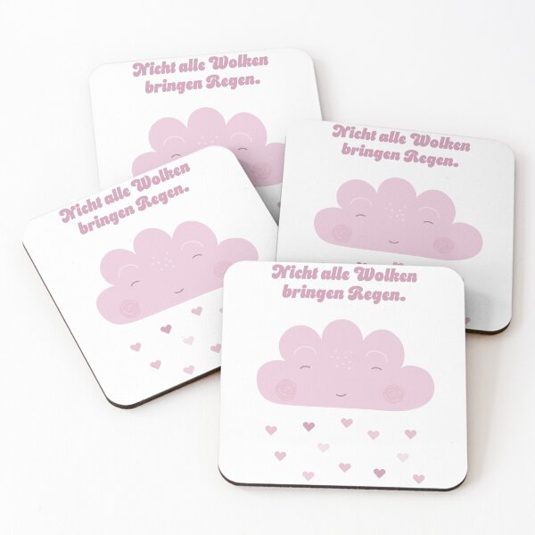 Artikelvorschau, Nicht alle Wolken bringen Regen rosa entworfen und verkauft von VAJUS.