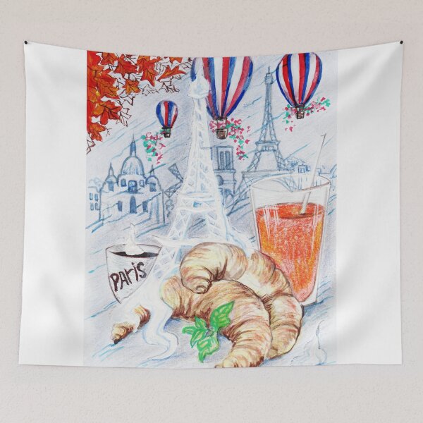 Item preview, CROISSANTS and COFFE IN PARIS designed and sold by MKNDESIGN.