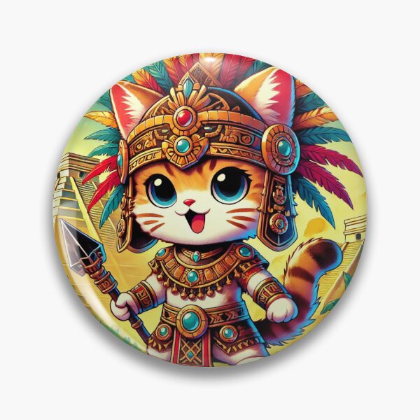 Item preview, Aztec Feline Warrior: Power and Mysticism designed and sold by DreamKanvas.