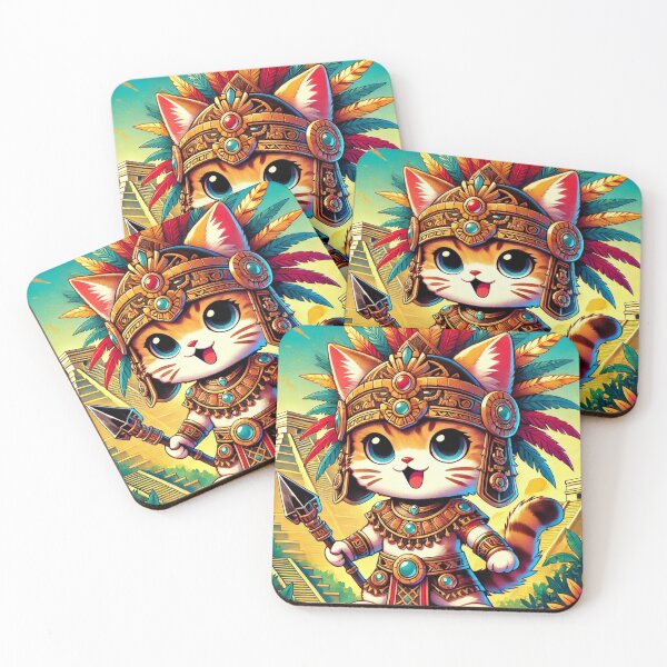 Item preview, Aztec Feline Warrior: Power and Mysticism designed and sold by DreamKanvas.