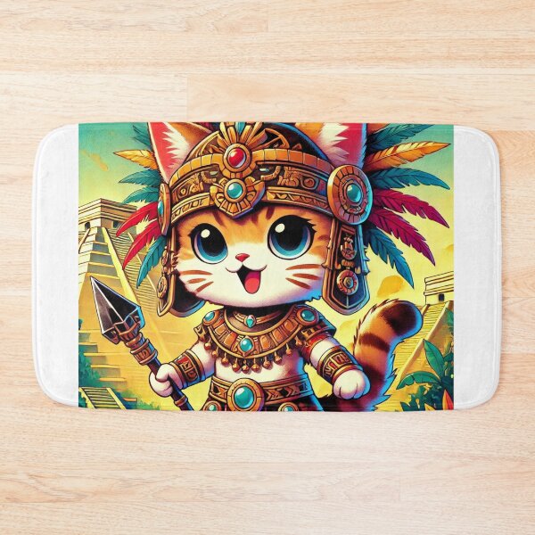 Item preview, Aztec Feline Warrior: Power and Mysticism designed and sold by DreamKanvas.