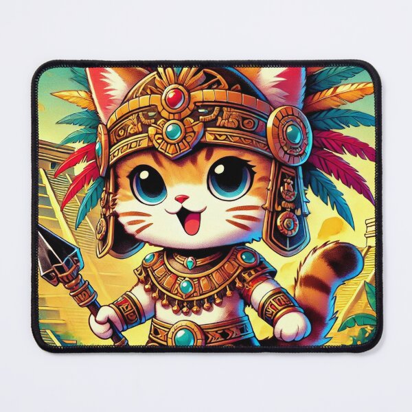 Item preview, Aztec Feline Warrior: Power and Mysticism designed and sold by DreamKanvas.