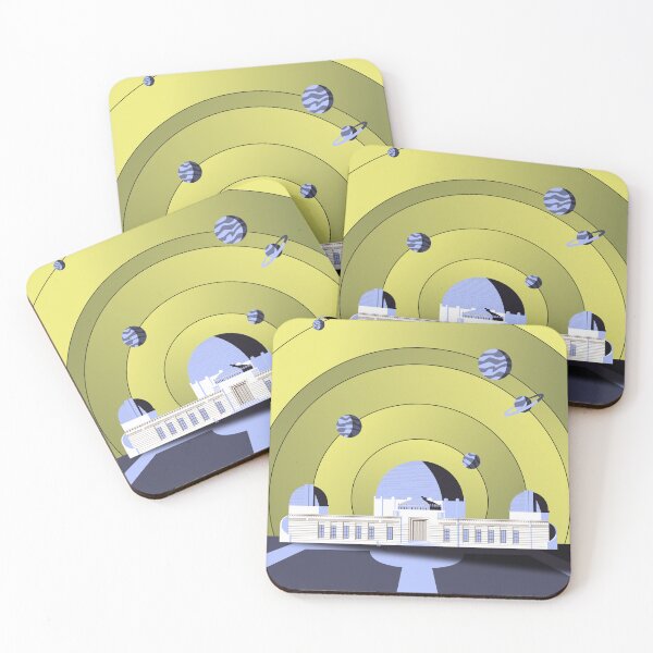 Item preview, Griffith Observatory - Blue and Green designed and sold by Architecture Posters.
