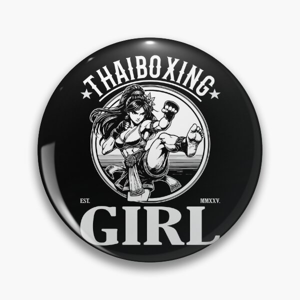 Item preview, Thaiboxing Girl – Fighting with Passion designed and sold by RetroMaritalArt.
