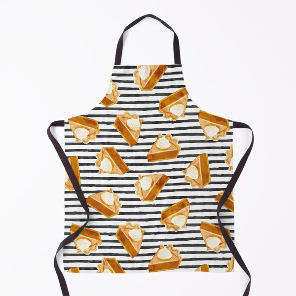Item preview, Pumpkin Pie Slice on black stripes designed and sold by littlearrow.