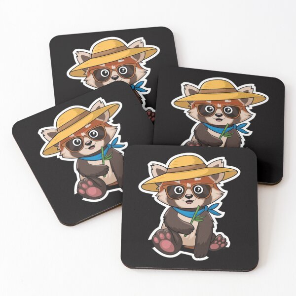 Item preview, Cute Red panda in a hat designed and sold by DamioPolArt.