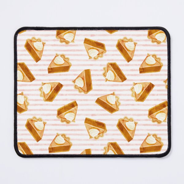 Item preview, Pumpkin Pie Slice on pink stripes designed and sold by littlearrow.