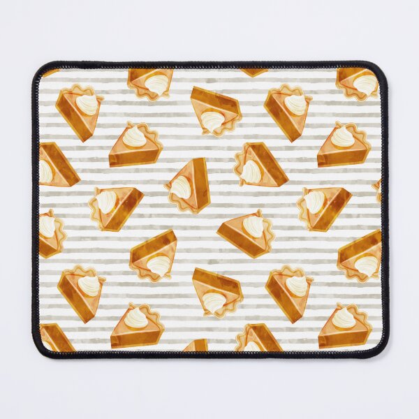 Item preview, Pumpkin Pie Slice on beige stripes designed and sold by littlearrow.
