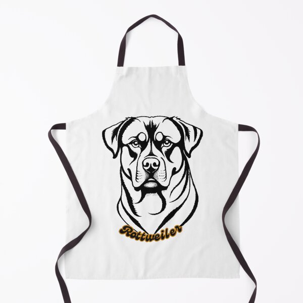 Item preview, Confident Rottweiler Portrait in Black and White designed and sold by Paws and Ink Art.