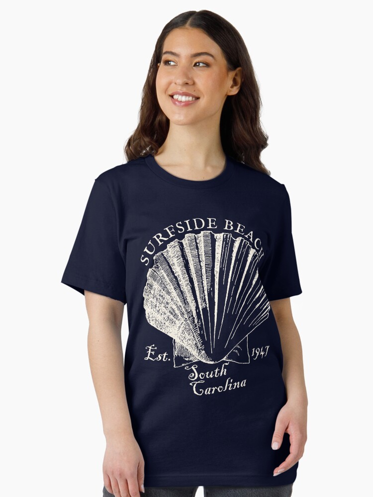 Thumbnail 2 of 7, Essential T-Shirt, Vintage-Style Surfside Beach South Carolina Shell - Sand designed and sold by SurfingLocales.