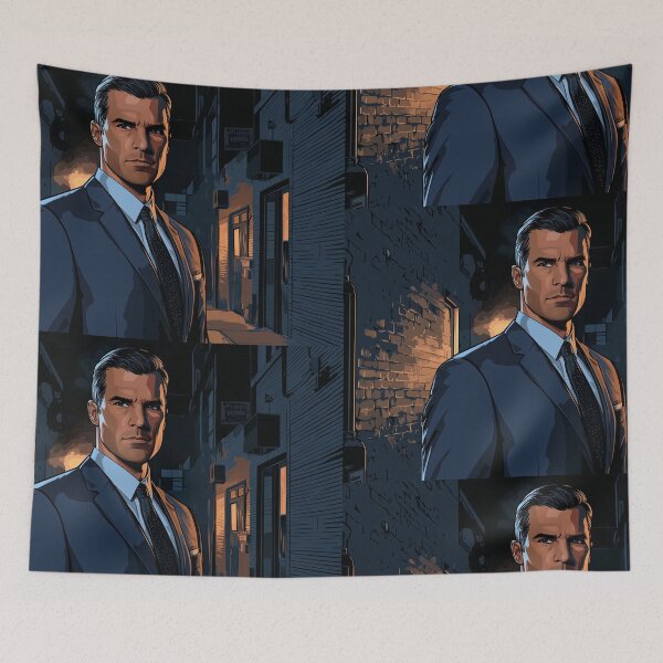 Item preview, Suit & Shadows: Mysterious Agent in a Midnight Alley 3:2 designed and sold by ZGigerBarker.