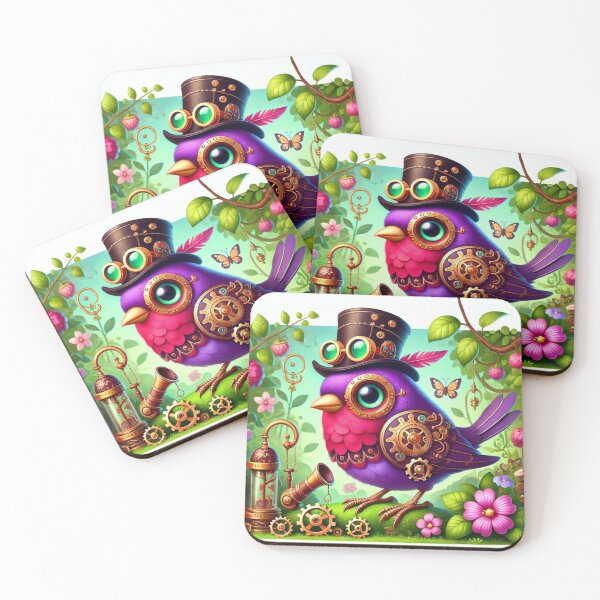 Item preview, Steampunk Purple Finch designed and sold by Sillytoe.