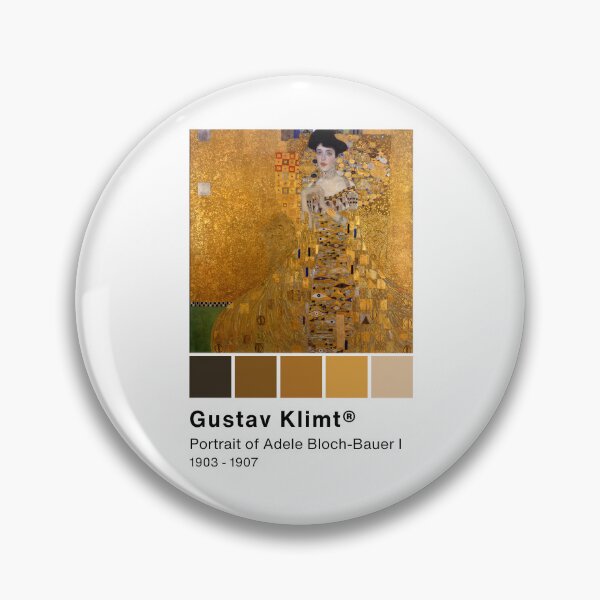 Item preview, Gustav Klimt - Portrait of Adele Bloch-Bauer I - Pantone Color swatch, Art Paintings Art history  designed and sold by Lemon-y-Shark.