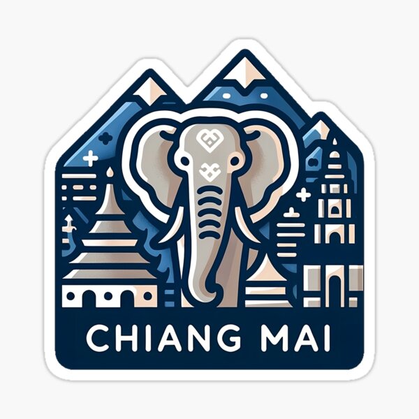 Item preview, Chiang Mai Elephant Thailand  designed and sold by LoveLabDesign.