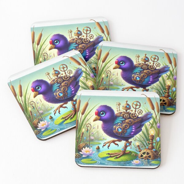 Item preview, Steampunk Purple Gallinule designed and sold by Sillytoe.
