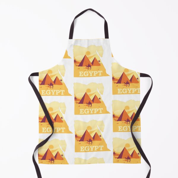 Item preview, Egypt Map – Pyramids & Desert Silhouette designed and sold by Ink on Thread.
