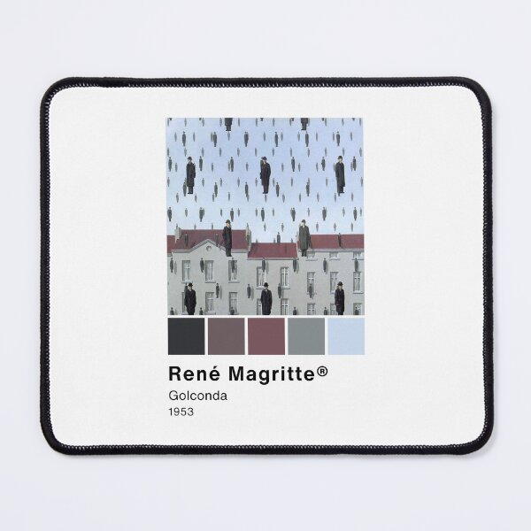 Item preview, René Magritte - Golconda - Pantone Color swatch, Art Paintings Art history designed and sold by Lemon-y-Shark.
