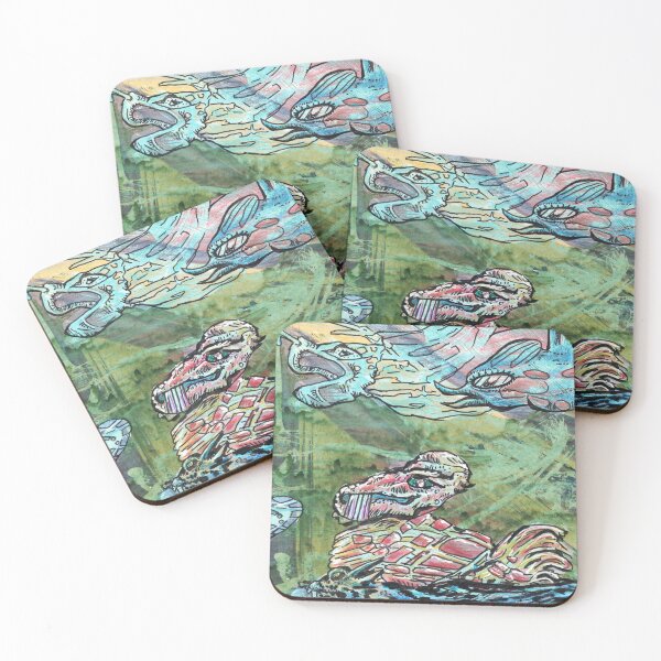 Item preview, mutant zombie birds painting designed and sold by CrittersByLola.