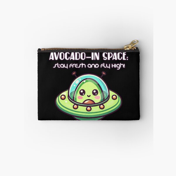 Item preview, avocado in space stay fresh and fly high kawaii ufo ovni designed and sold by ZerpaGiovanna.