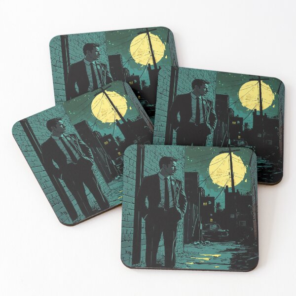 Item preview, Moonlit Secrets: The Noir Mystery of a Man in the Alley 3:2 designed and sold by ZGigerBarker.