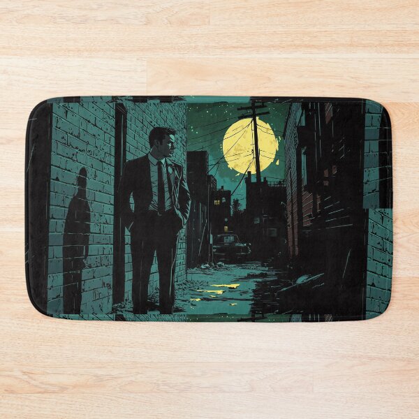 Item preview, Moonlit Secrets: The Noir Mystery of a Man in the Alley 3:2 designed and sold by ZGigerBarker.