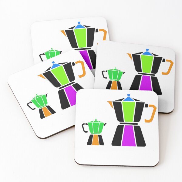 Item preview, Colorful Coffee Pot Design designed and sold by Stylefishing.