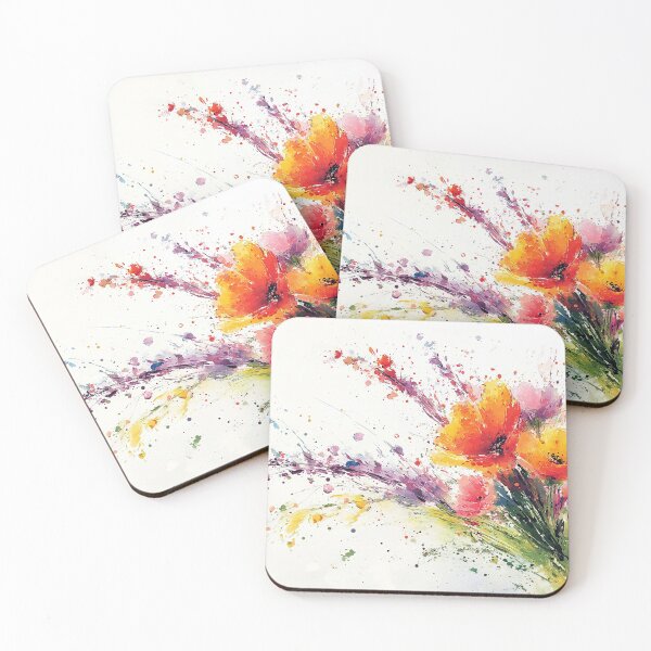 Item preview, Vibrant Floral Explosion Watercolor Bouquet Art designed and sold by Paintings By Simon .