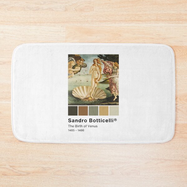 Item preview, Sandro Botticelli - The Birth of Venus - Pantone Color swatch, Art Paintings Art history  designed and sold by Lemon-y-Shark.